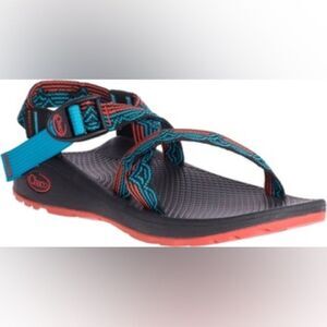 Chaco Z cloud blue orange women’s hiking walking water sandals 8